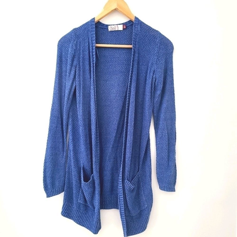 💎2/$20 SO Boyfriend Blue Cardigan with Pockets